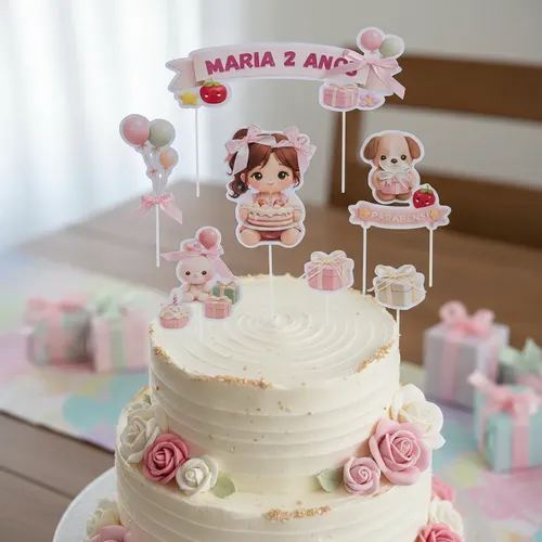 bolo infantil menina tema jardim