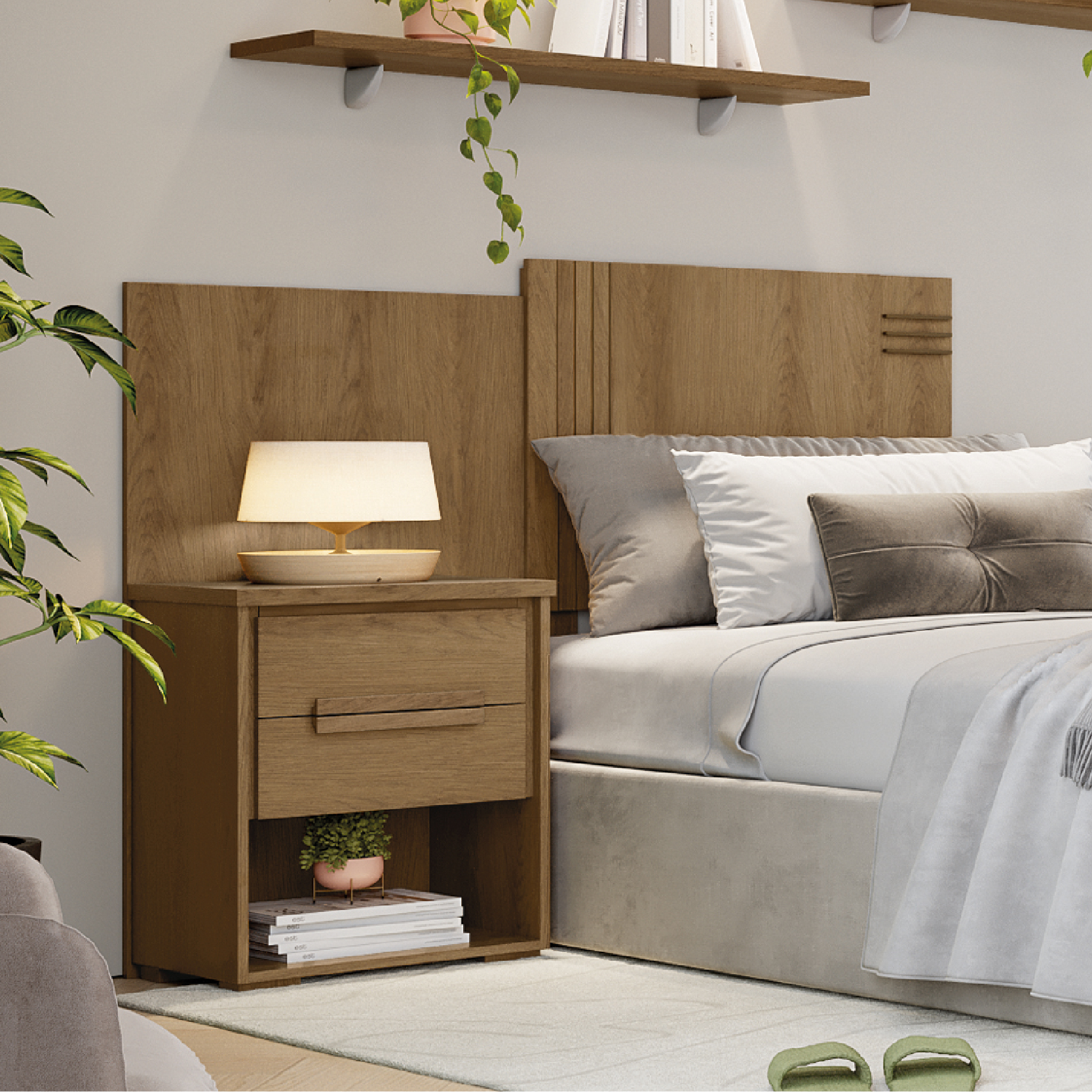 cabeceira solteiro estofada vs. madeira: qual a melhor?