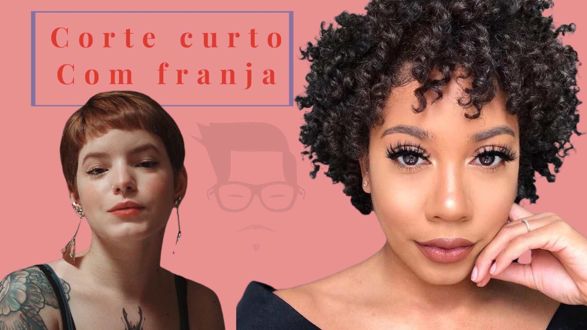 inspiração corte cabelo cacheado com franja