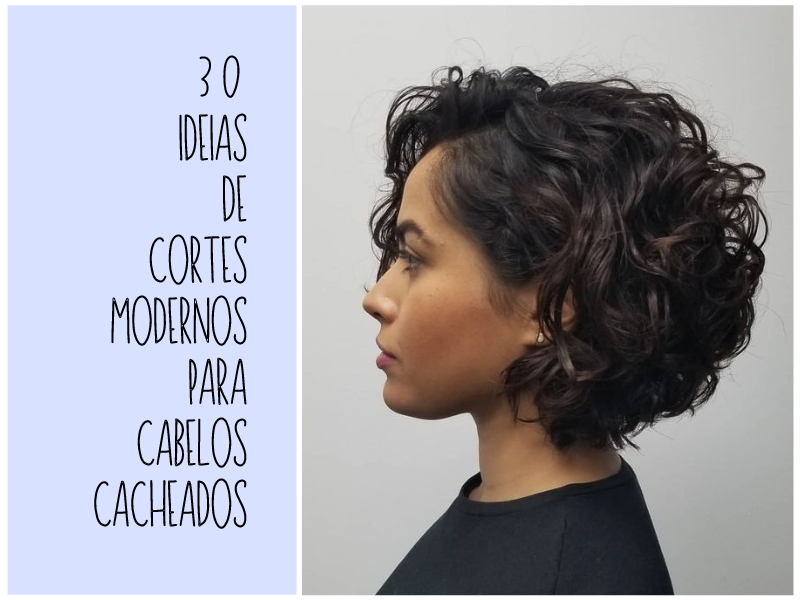cabelo cacheado no ombro feminino