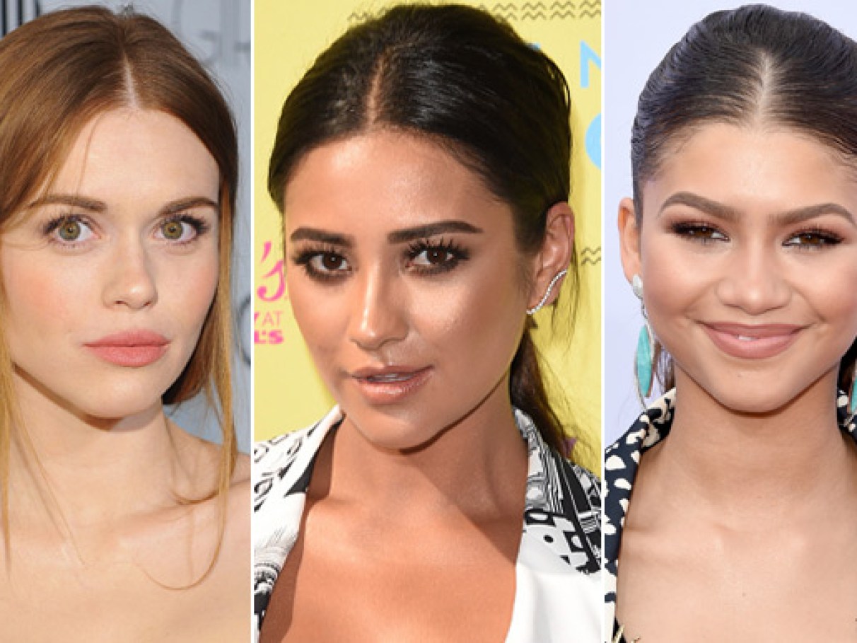 como fazer risca perfeita cabelo dividido meio