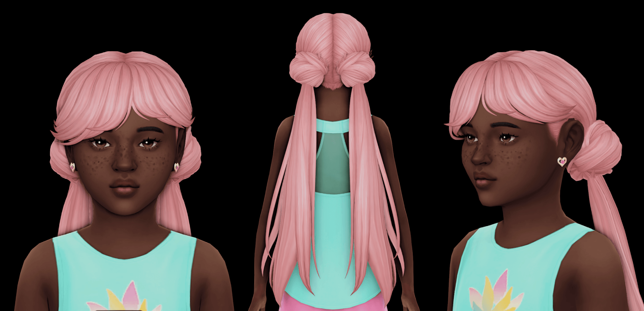 cabelo infantil the sims 4 com bug como resolver