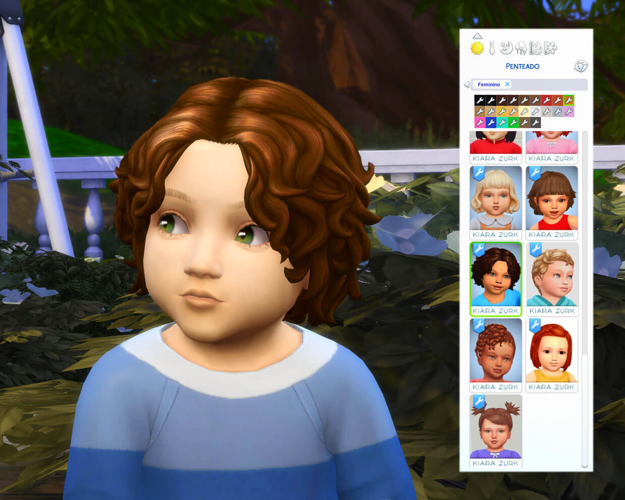 cabelo infantil the sims 4