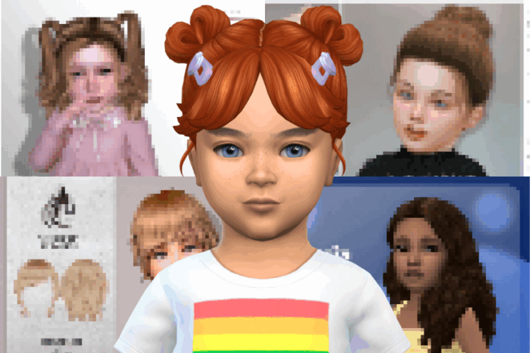 cabelo infantil the sims 4 com bug como resolver