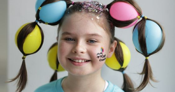 inspiração cabelo maluco feminino com tema de doce