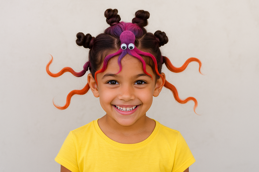 erros comuns ao fazer cabelo maluco em crianças