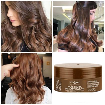 cabelo marrom iluminado