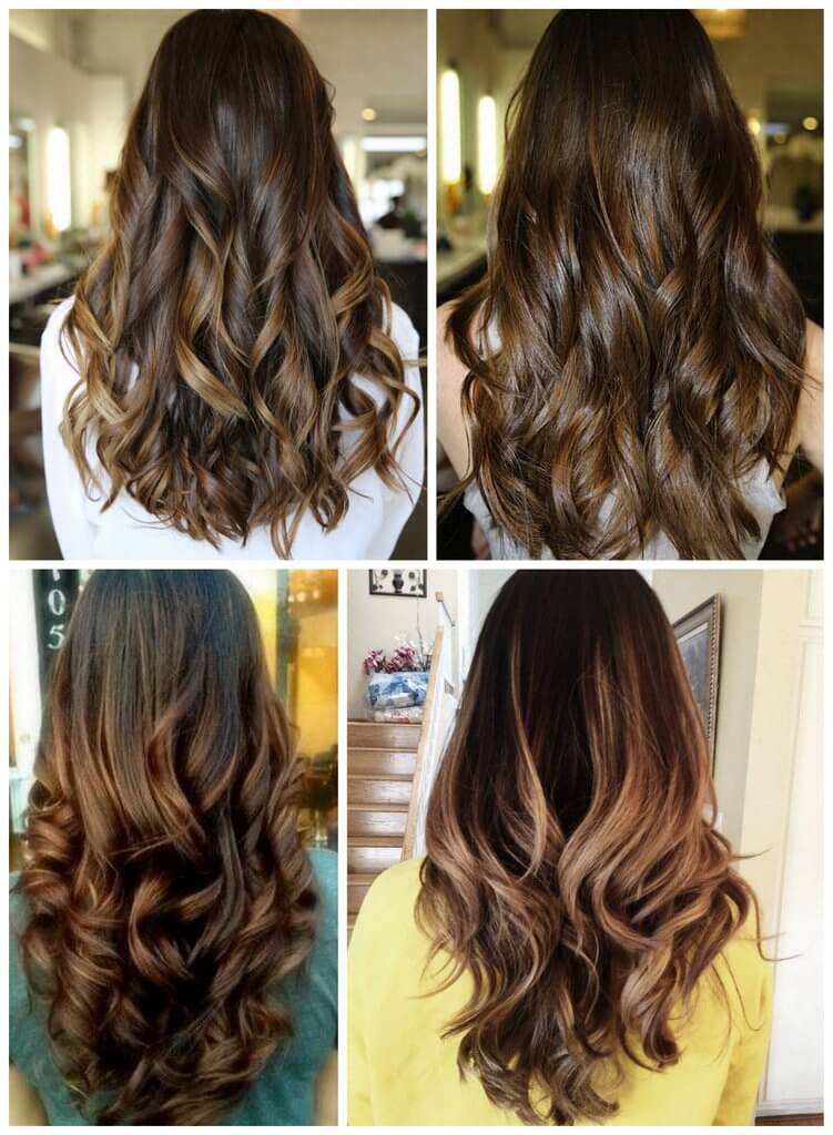 cabelo marrom iluminado