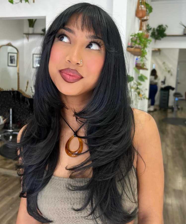 custo medio corte cabelo repicado com franja salao