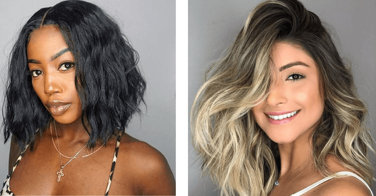 cabelo medio repicado franja vs long bob qual escolher