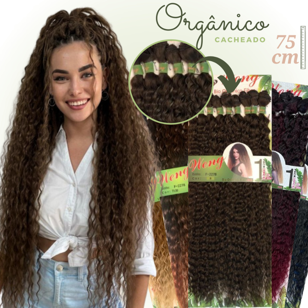 Cabelo orgânico cacheado Deisy