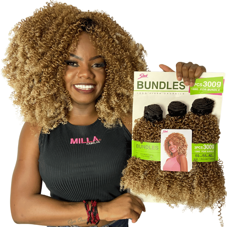 Cabelo orgânico cacheado afro