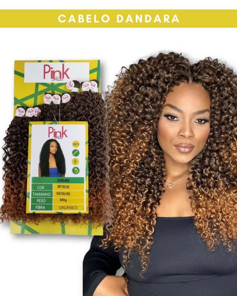 Cabelo orgânico cacheado Marshmallow