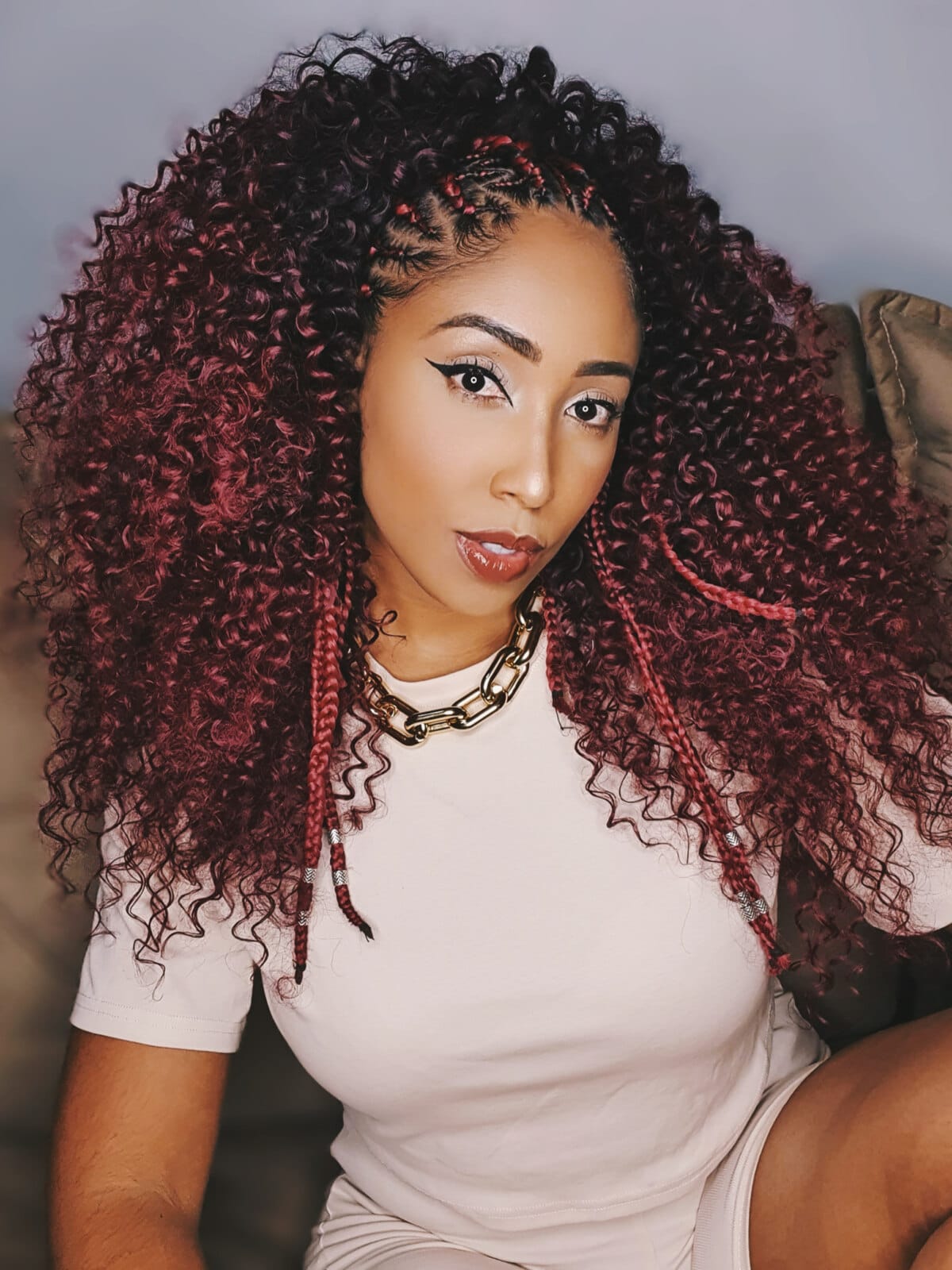 Cabelo orgânico cacheado Marshmallow