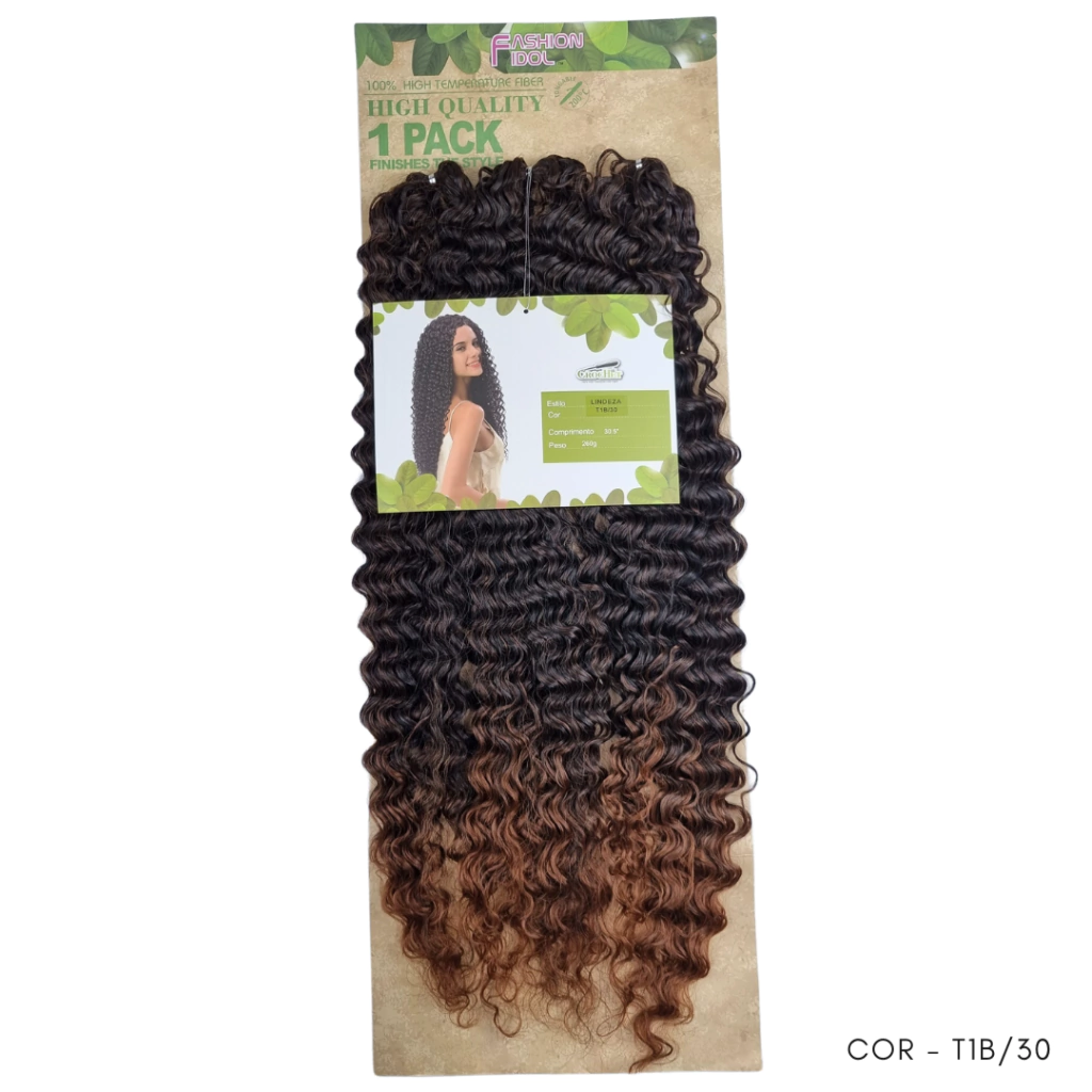 Cabelo orgânico cacheado Acata