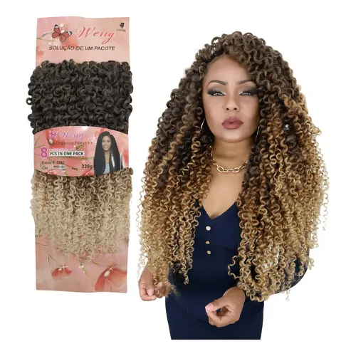 Cabelo orgânico cacheado curto