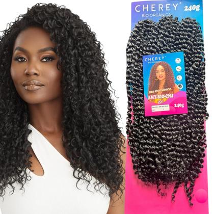 Cabelo orgânico cacheado cor mel