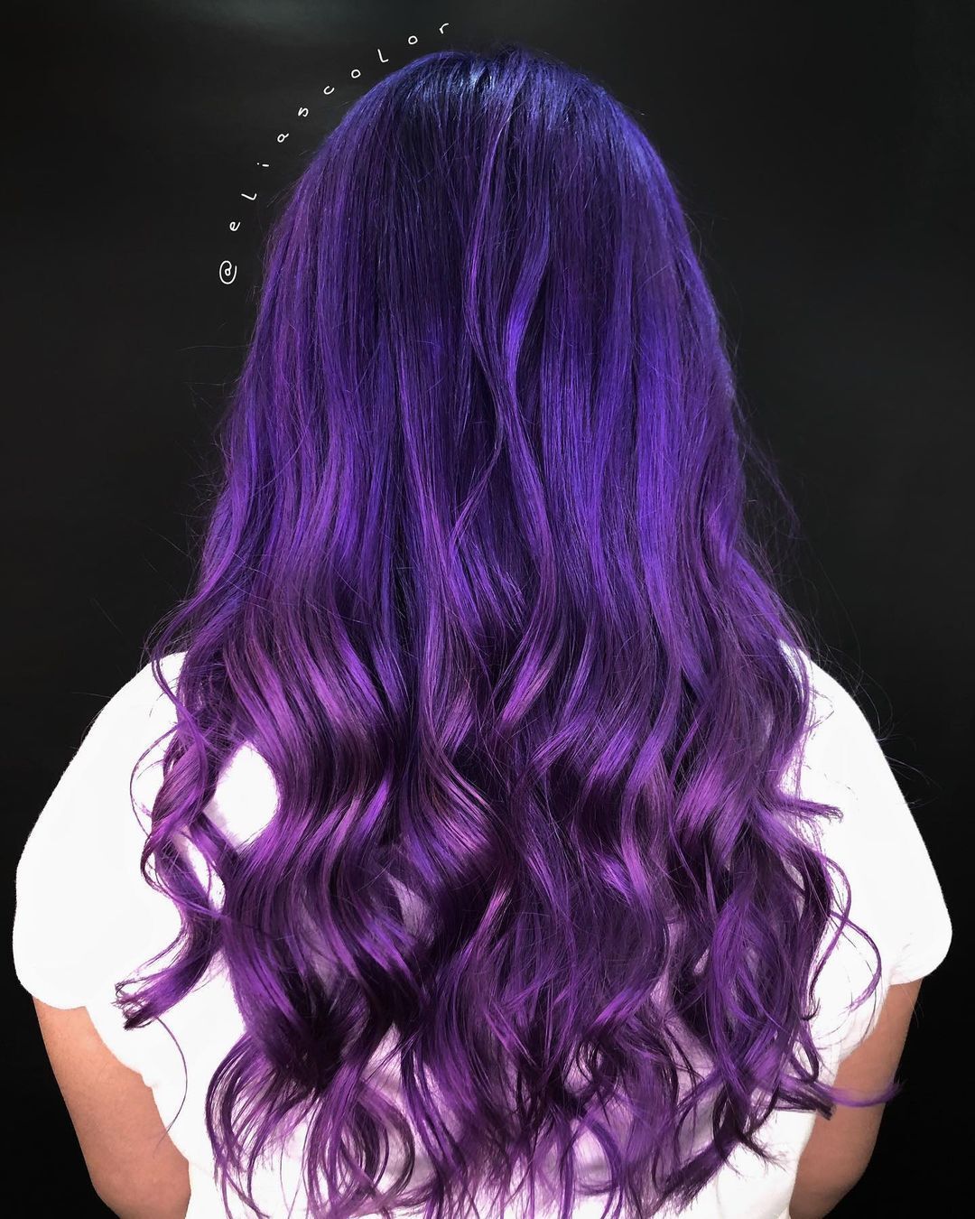 cabelo roxo degrade