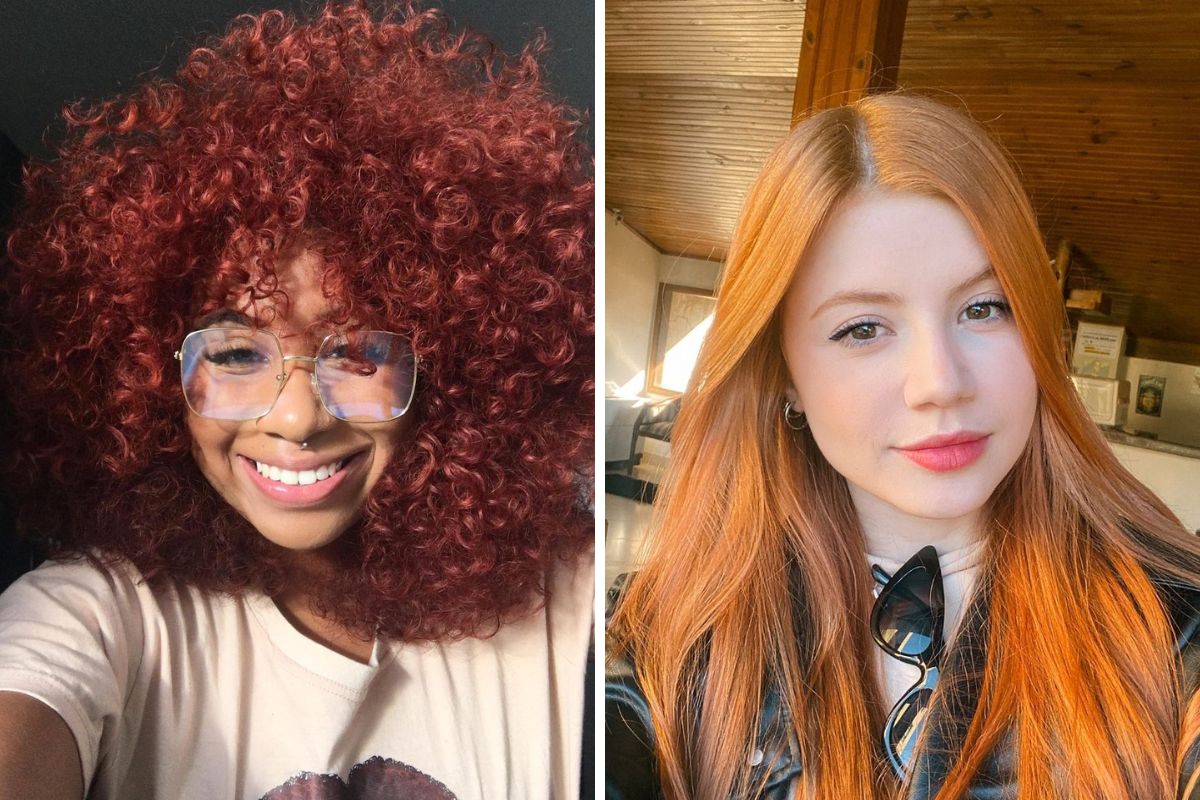 cabelo ruivo acobreado