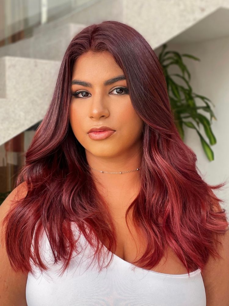 cabelo vermelho cereja vs borgonha qual escolher