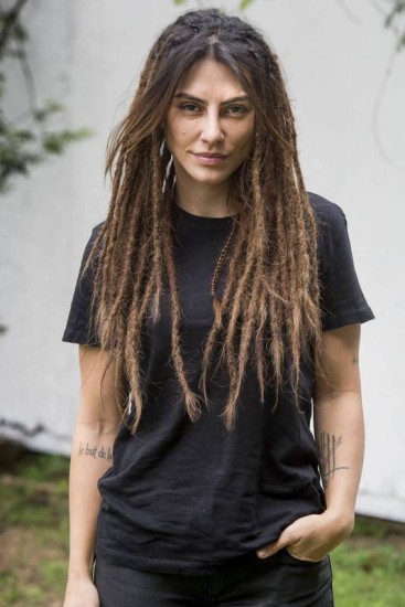 inspiração de penteados com dreadlocks