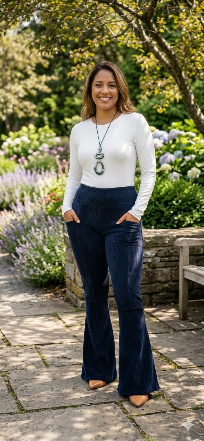 preço calça flare de veludo feminina