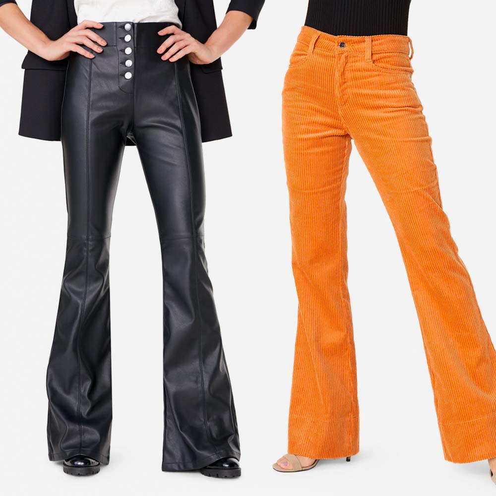 melhores looks calça flare veludo feminina