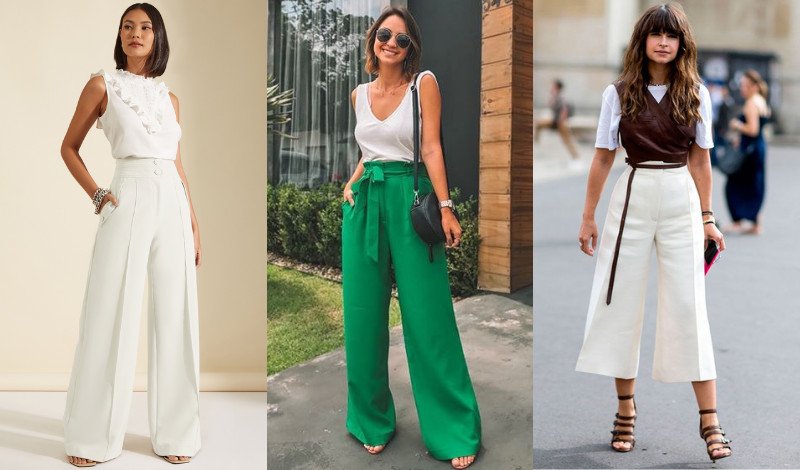 como usar calça pantalona para alongar a silhueta