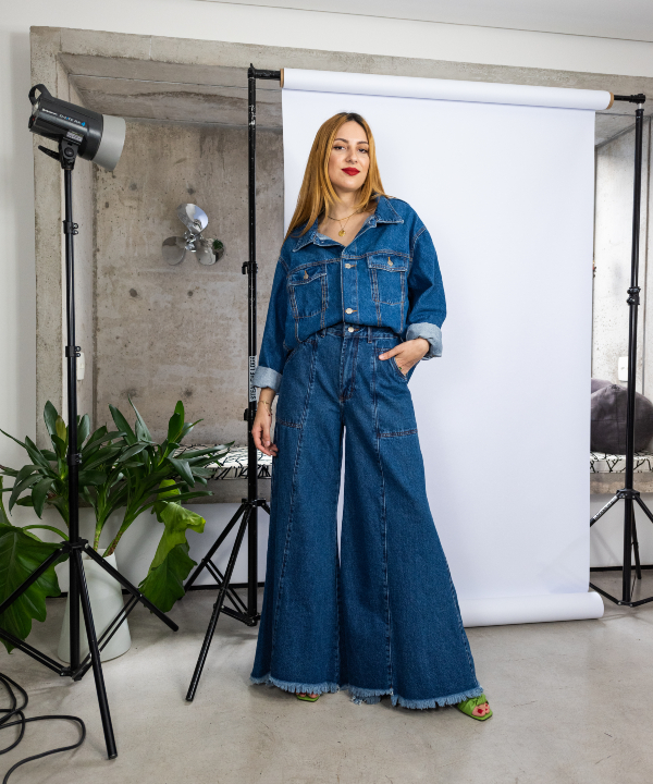 como usar calça pantalona para alongar a silhueta