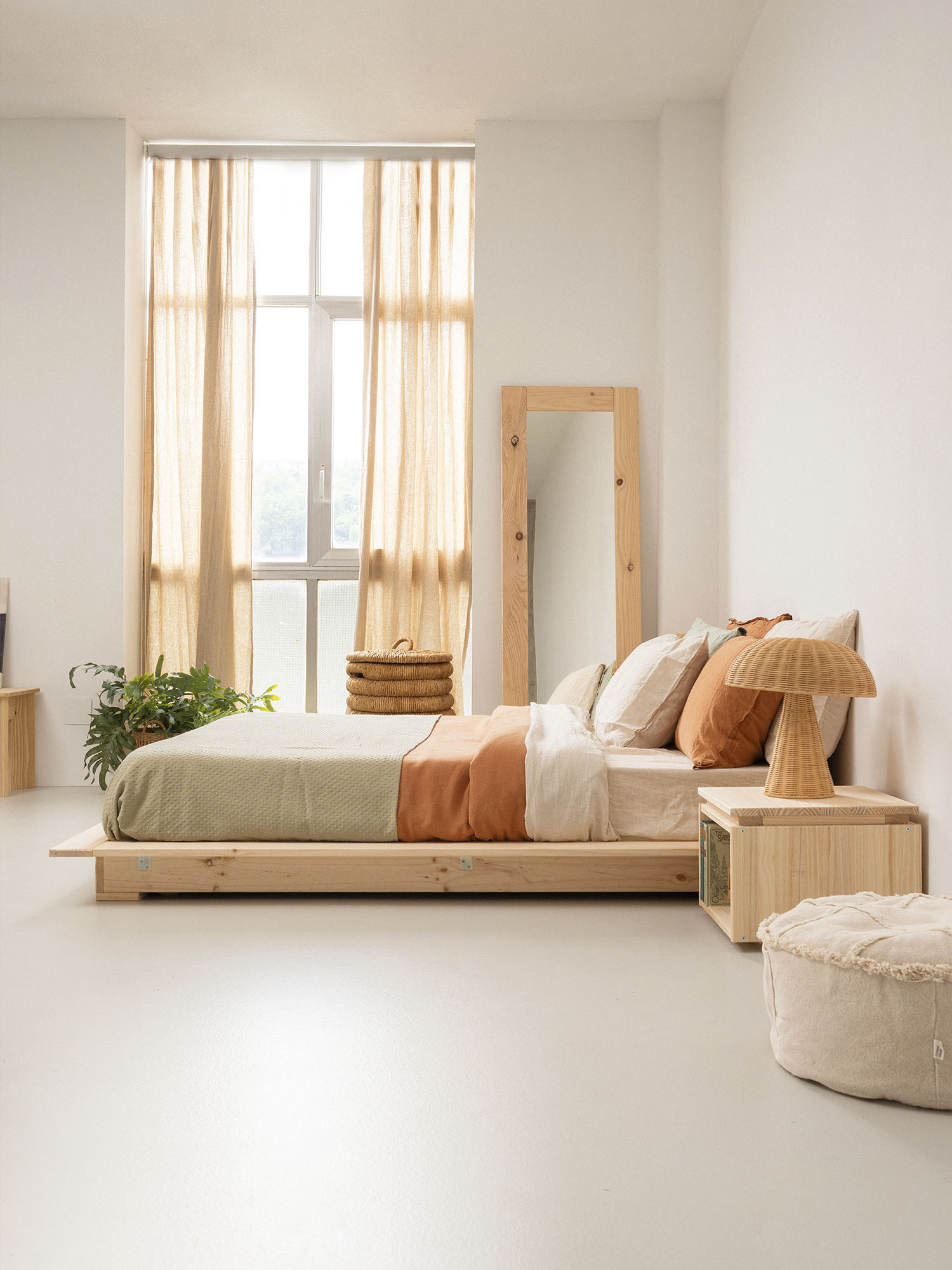 cama japonesa estofada