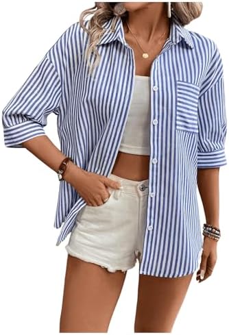 camisa listrada feminina de linho