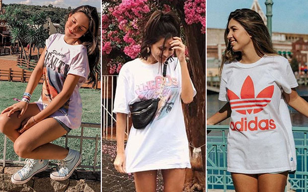 ideias de looks com camisetão feminino para o verão