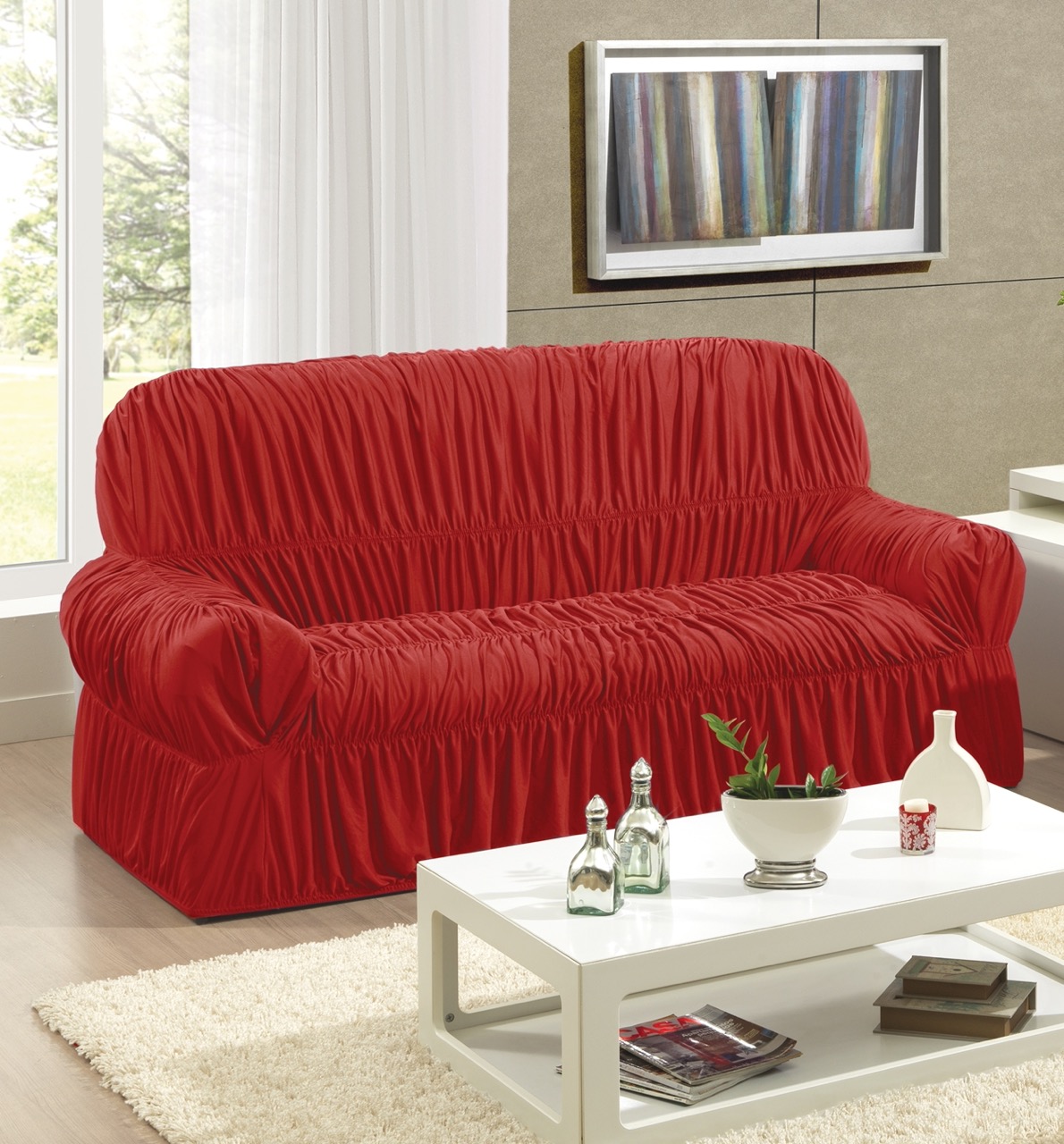 Capa de sofá de canto impermeável