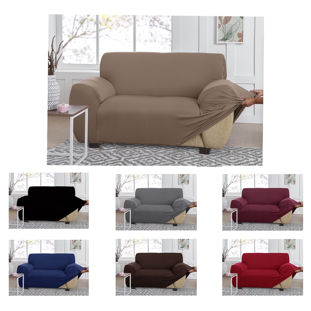 Capa de sofá clássica de linho