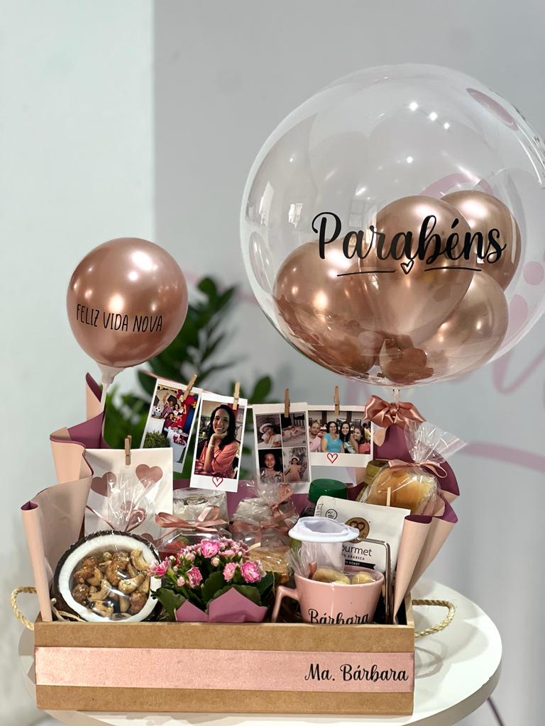 cesta de aniversário para mãe