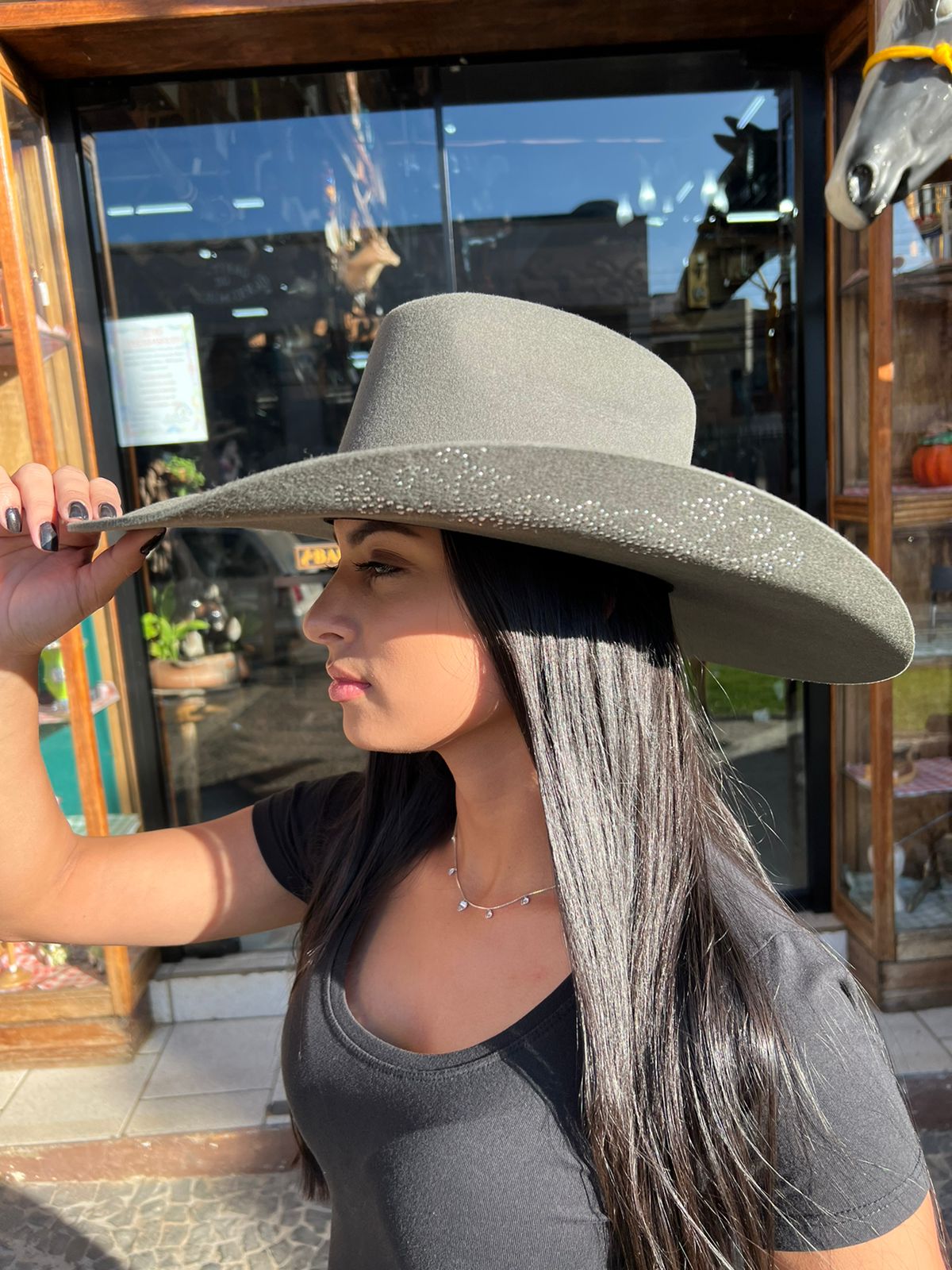 Chapéu de feltro feminino