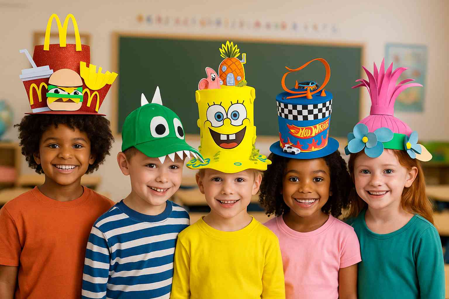 ideias chapéu maluco infantil