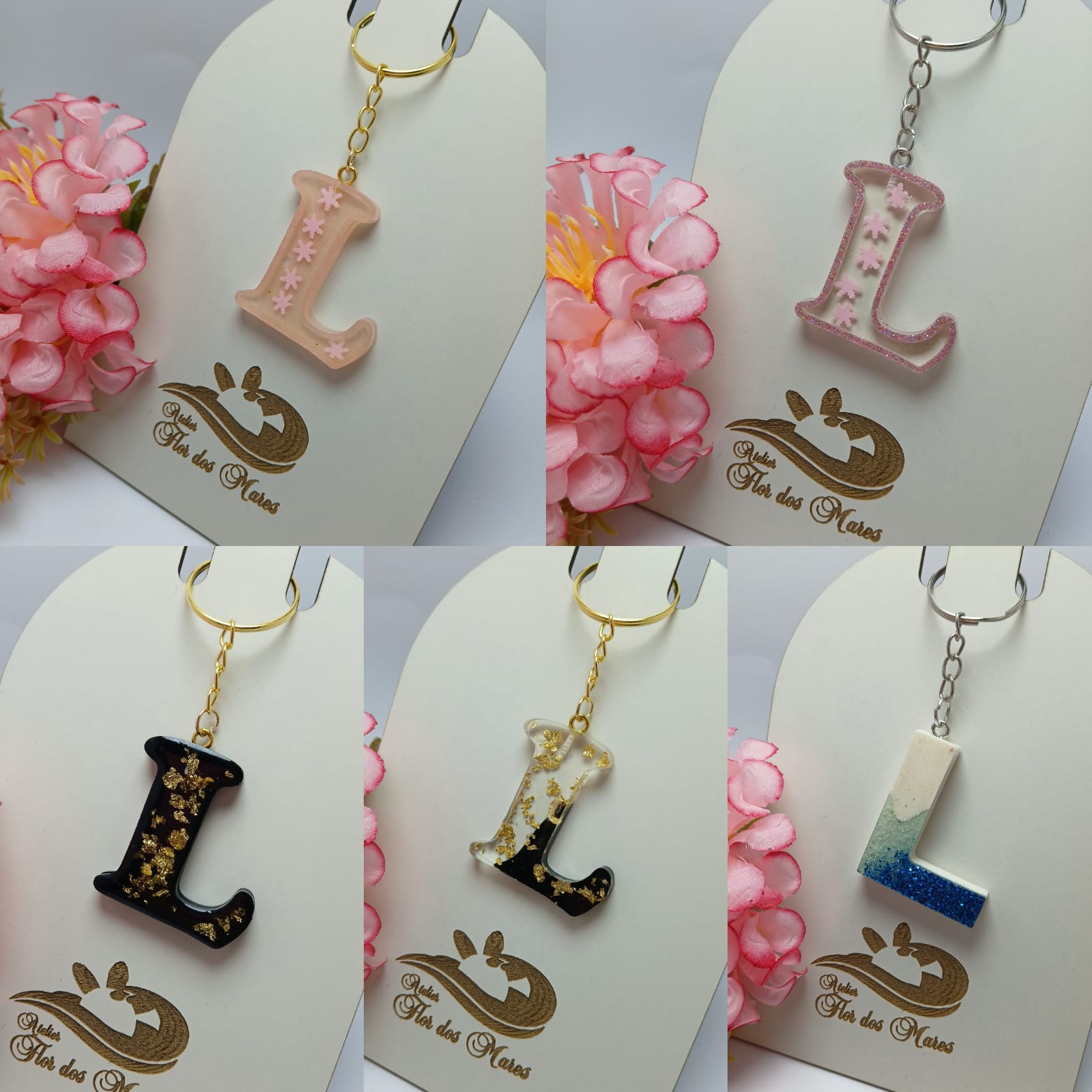 chaveiro resina com tassel