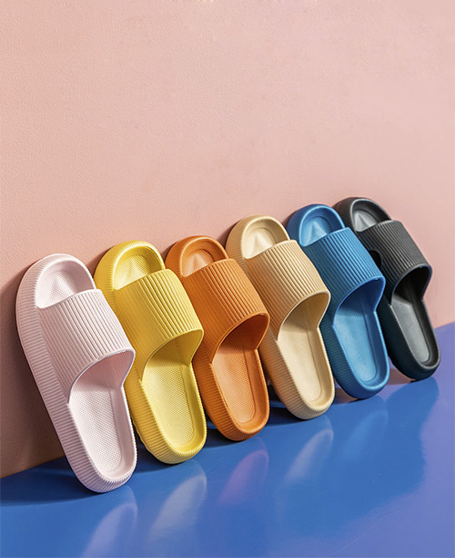 chinelo slide feminino transparente