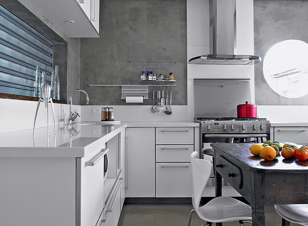 cimento queimado ou porcelanato na cozinha qual melhor