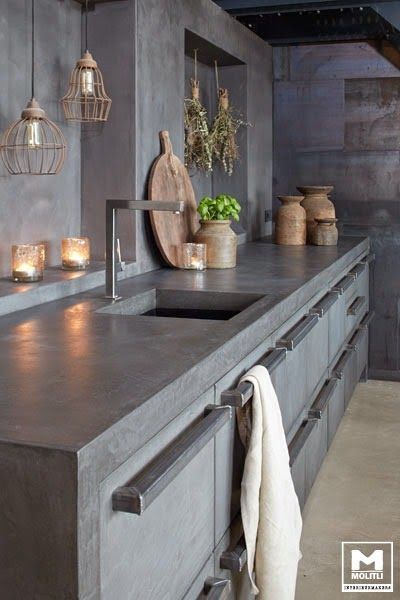 cimento queimado ou porcelanato na cozinha qual melhor