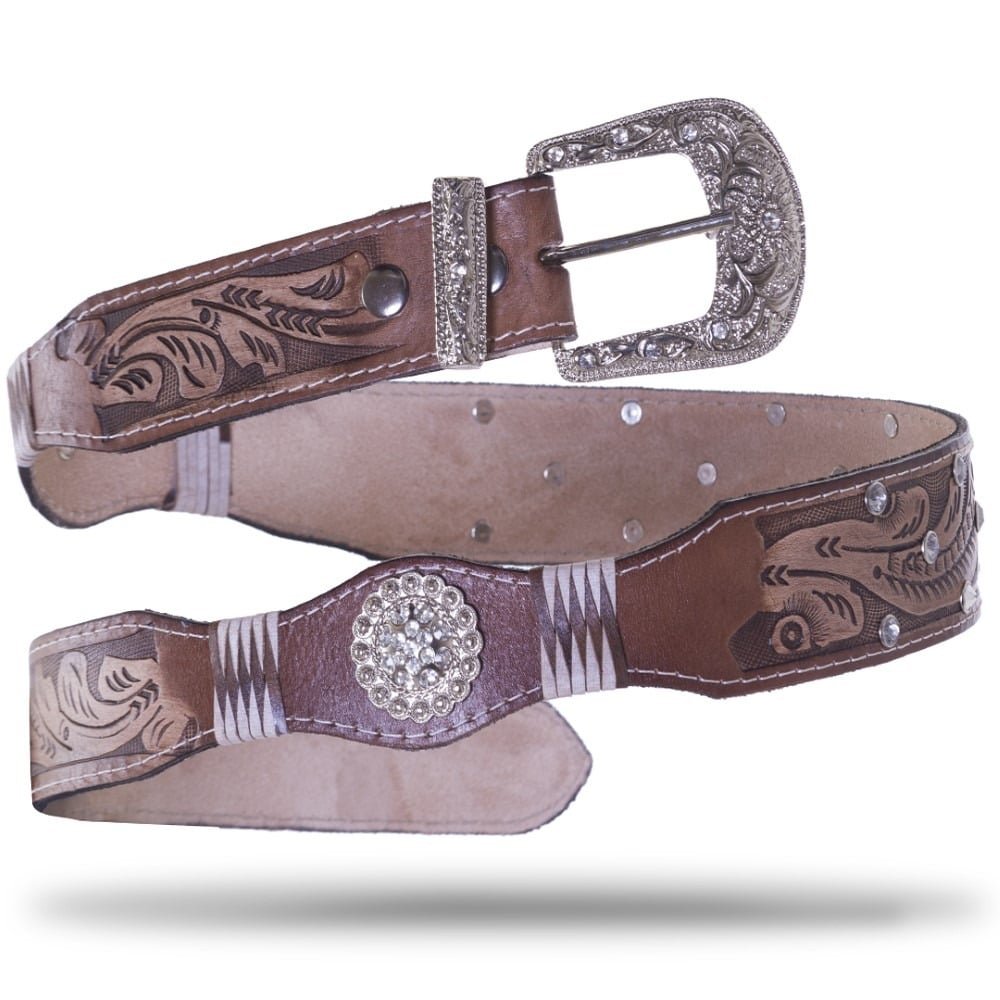 Cinto country feminino com tachas