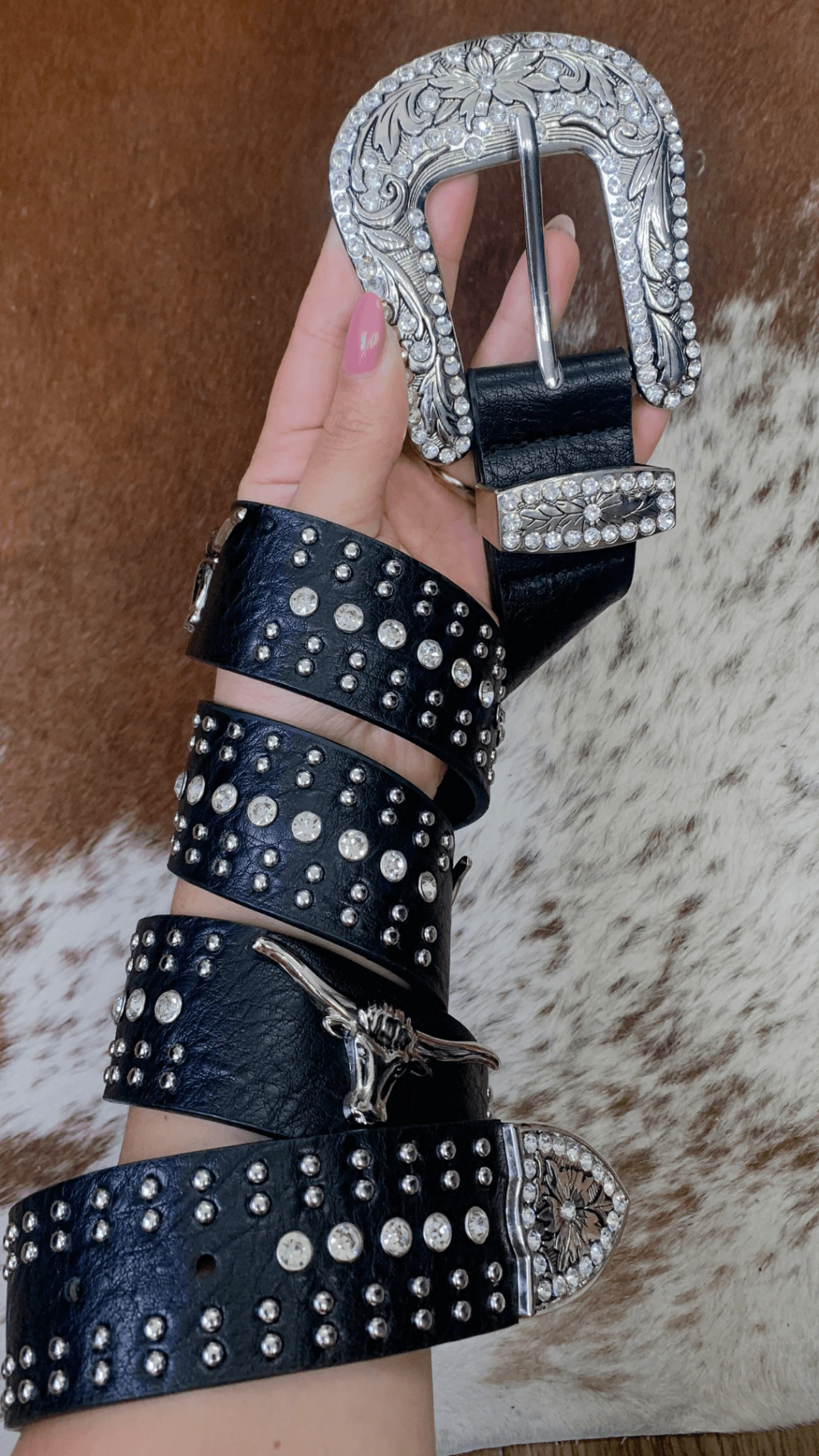 Cinto country feminino marrom