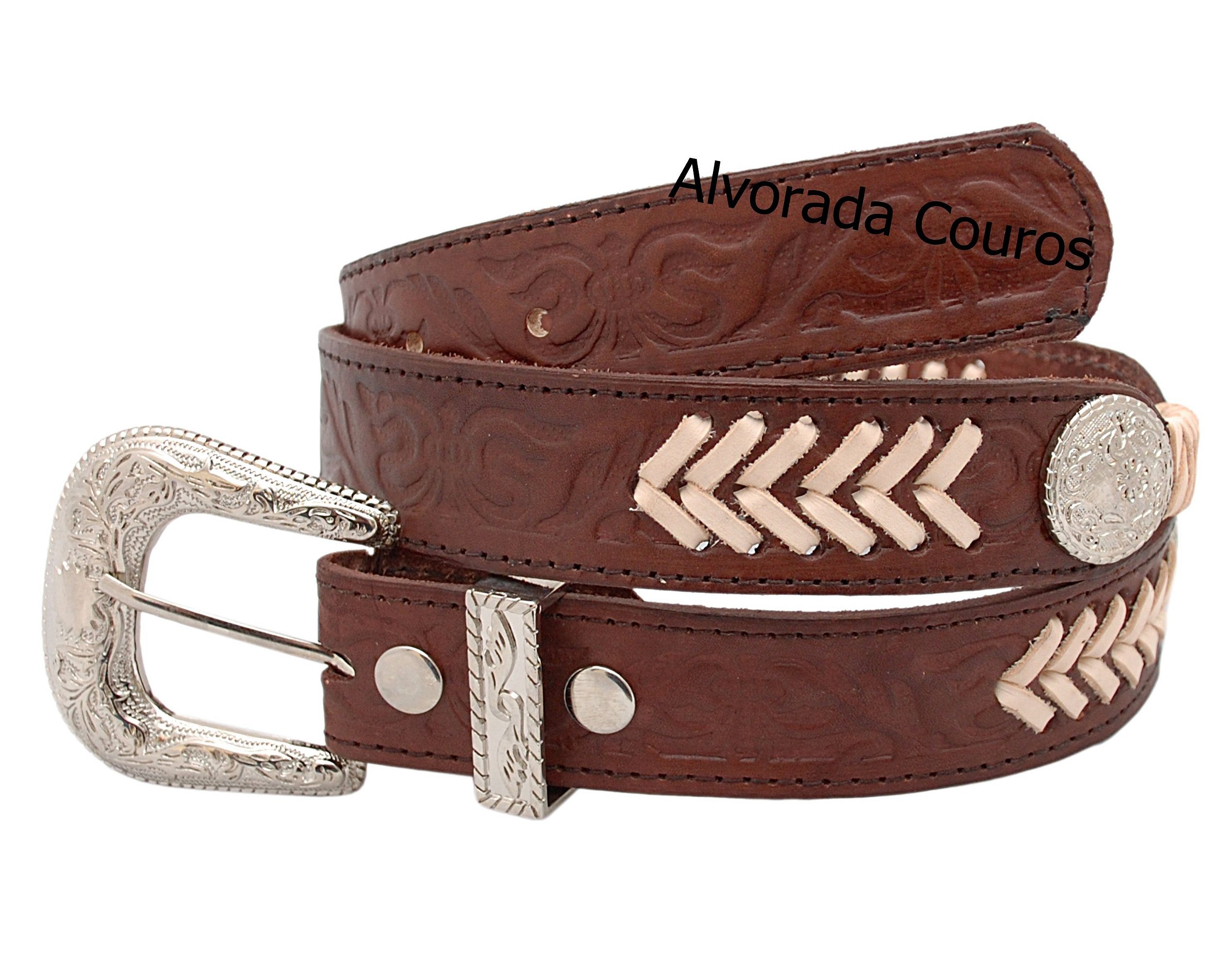 Cinto country feminino com pedrarias