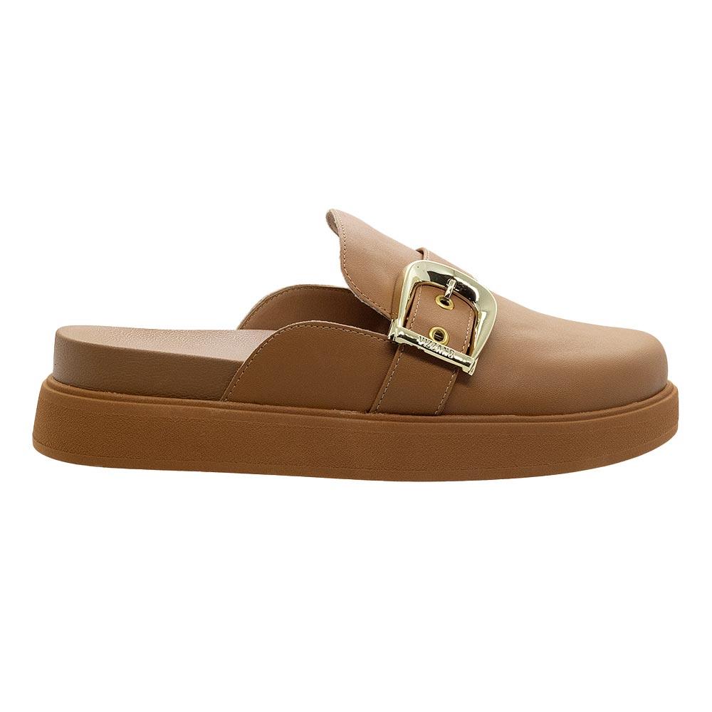 clog feminino camurça
