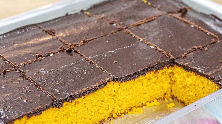 ponto da calda de chocolate