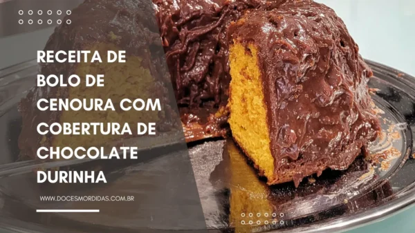 calda de chocolate para bolo de cenoura