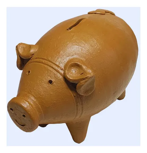 Cofrinho tradicional de cerâmica (porquinho)