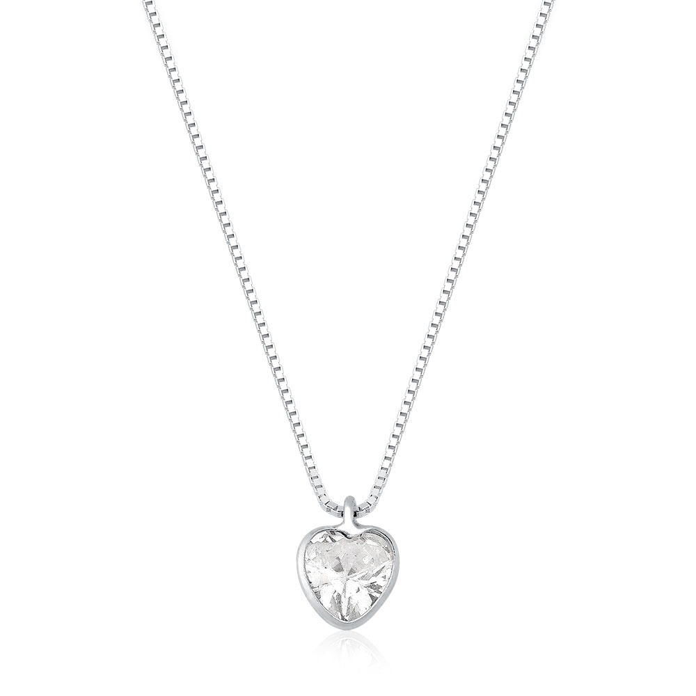 colar prata feminino