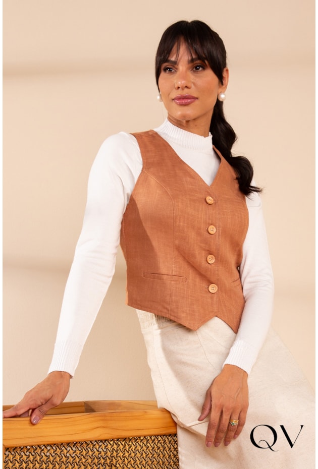 preço médio de coletes femininos de marca